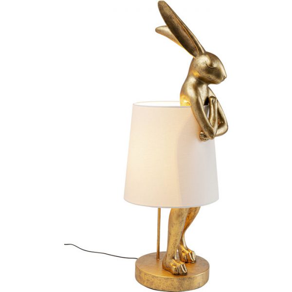 Kare Design Animal Rabbit Gold 88cm tafellamp 52523 - Lowik Meubelen