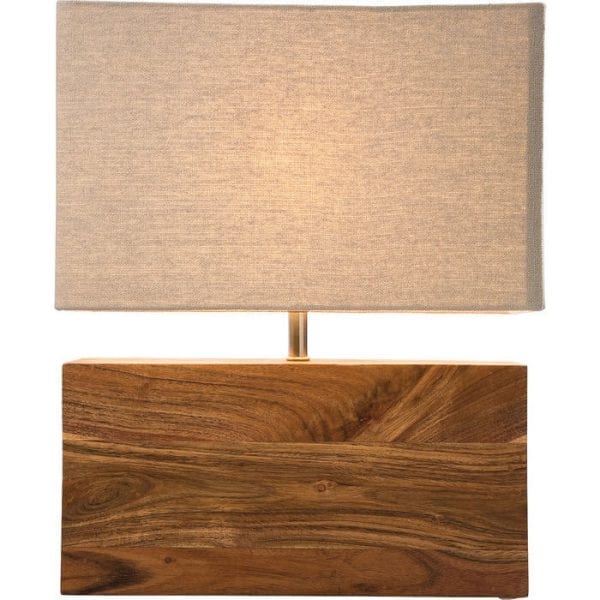 Table Lamp Rectangluar Wood Nature 31798  Kare Design
