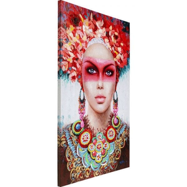 Kare Design Touched Red Eye Lady 90x140cm wanddecoratie 51582 - Lowik Meubelen
