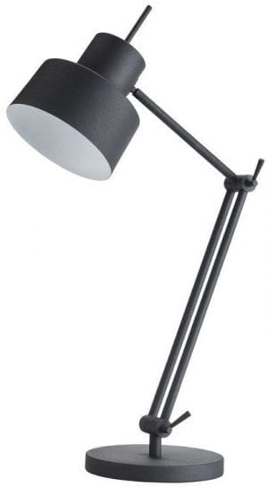 Tafellamp Oficina zwart uit de verlichting Pronto Wonen Lowik Meubelen Uitgevoerd in zwart. Geschikt voor maximaal 40 Watt.