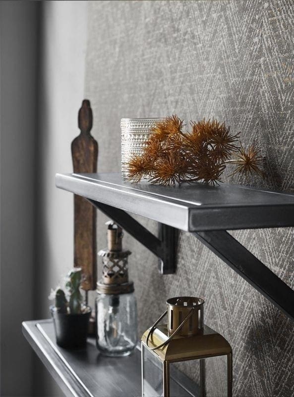Wandplank Carpino b90 uit de woonprogramma Pronto Wonen Lowik Meubelen Uitgevoerd in metaal.