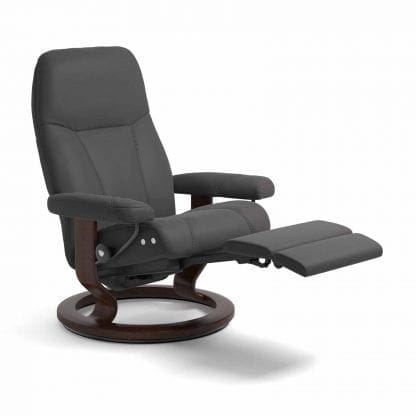 Stressless Consul relaxfauteuil - null Paloma rock - maatvoering M - Classic onderstel, LegComfort voetenbank - Lowik Wonen & Slapen fauteuil collectie