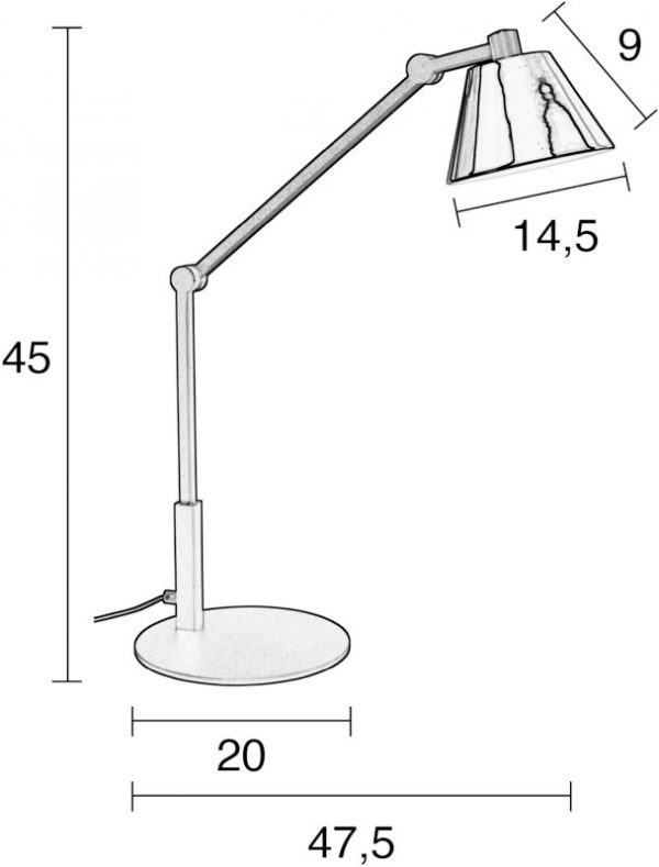 Bureaulamp Lub modern design uit de Zuiver meubel collectie - 5200082