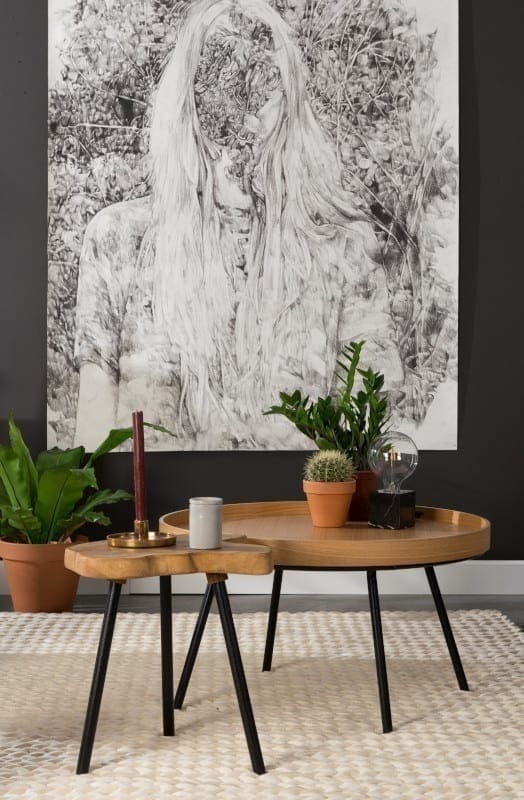 Salontafel Oak Tray modern design uit de Zuiver meubel collectie - 2200009