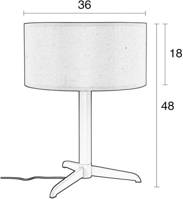Tafellamp Shelby Taupe modern design uit de Zuiver meubel collectie - 5200052