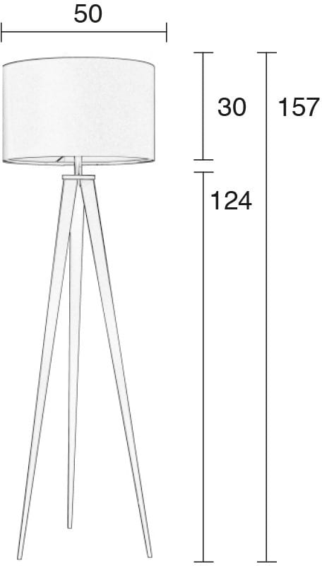 Vloerlamp Tripod White modern design uit de Zuiver meubel collectie - 5000802