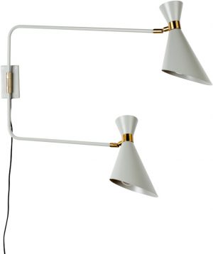 Wandlamp Double Shady Grey modern design uit de Zuiver meubel collectie - 5400018
