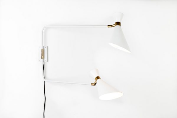 Wandlamp Double Shady White modern design uit de Zuiver meubel collectie - 5400019