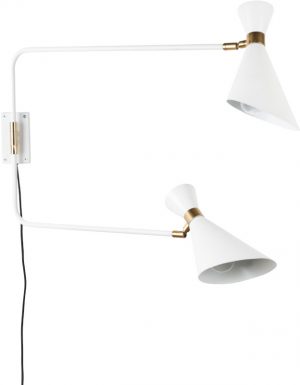 Wandlamp Double Shady White modern design uit de Zuiver meubel collectie - 5400019