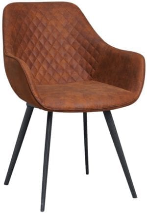Chair - Luca Cognac Livingfurn Zitmeubelen 12260 Livingfurn