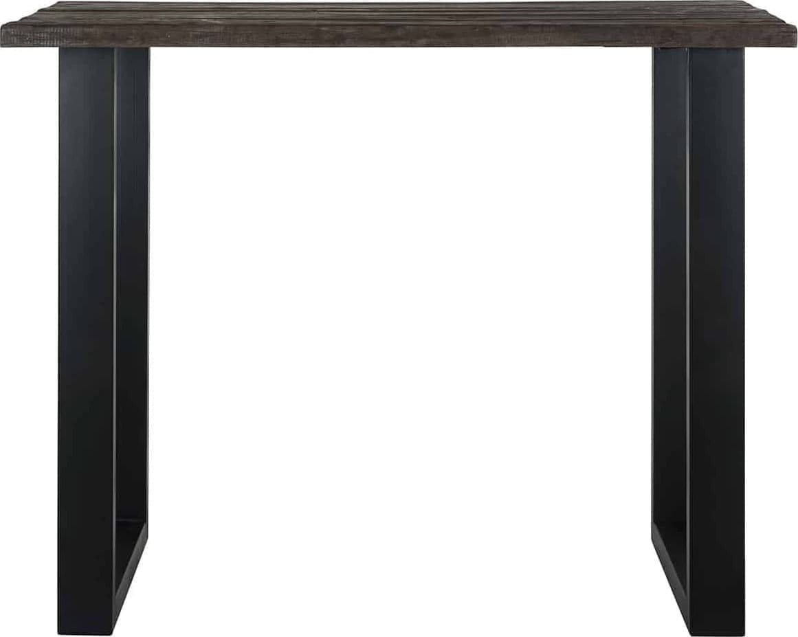 Mac barstoel - off black frame - Rocky + greep Catania zwart Lichtgrijs XOOON Lowik Wonen & Slapen
