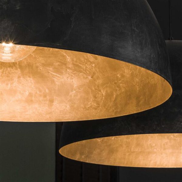 Hanglamp 2x Ã˜60 Dome / Charcoal. Hanglamp uit de hanglampen collectie van Bullcraft kleinmeubelen & verlichting bij Löwik Meubelen