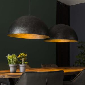 Hanglamp 2x Ã˜60 Dome / Charcoal. Hanglamp uit de hanglampen collectie van Bullcraft kleinmeubelen & verlichting bij Löwik Meubelen