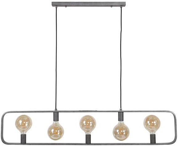 Hanglamp 5L strip / Oud zilver. Hanglamp uit de hanglampen collectie van Bullcraft kleinmeubelen & verlichting bij Löwik Meubelen