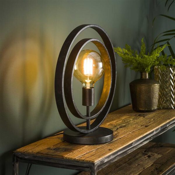 Tafellamp 1L Turn around / Charcoal. Tafellamp uit de tafellampen collectie van Bullcraft kleinmeubelen & verlichting bij Löwik Meubelen