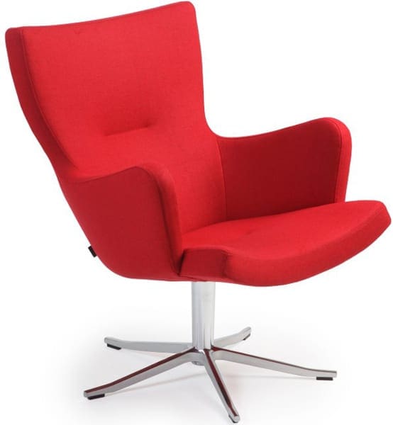 Gyro fauteuil - stof Facet rood