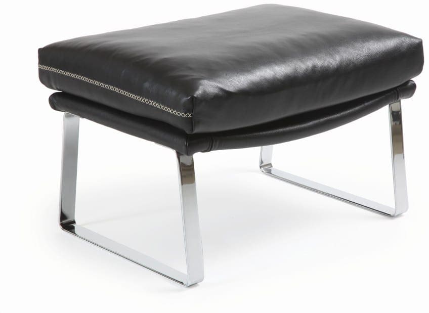 Shabby fauteuil z. arm - leder Fantasy black - Afbeelding 3