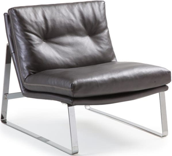 Shabby fauteuil z. arm - leder Fantasy black