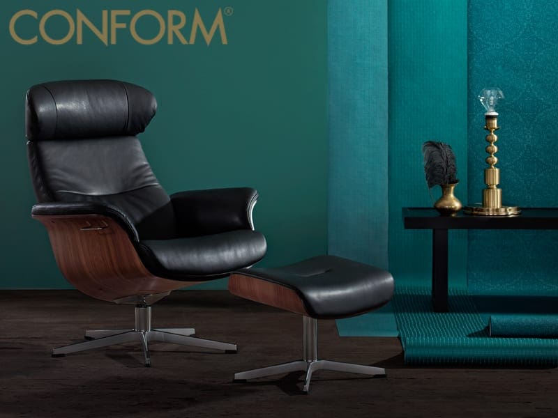 Time Out relaxfauteuil - leder Meno wit - Afbeelding 6
