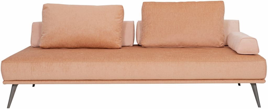 Alexa daybed - Furninova - stof Evita salmon icm leder nubuck
