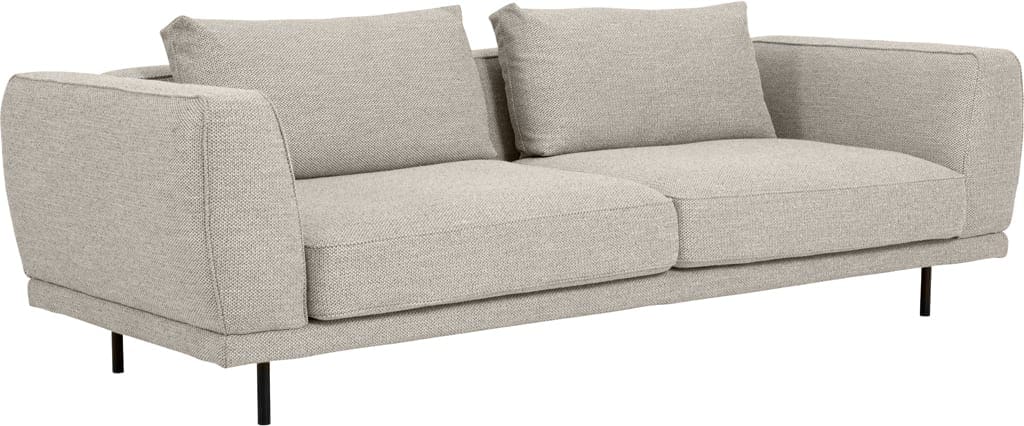 Amaya 3-zitsbank in stof Coco grey - Furninova