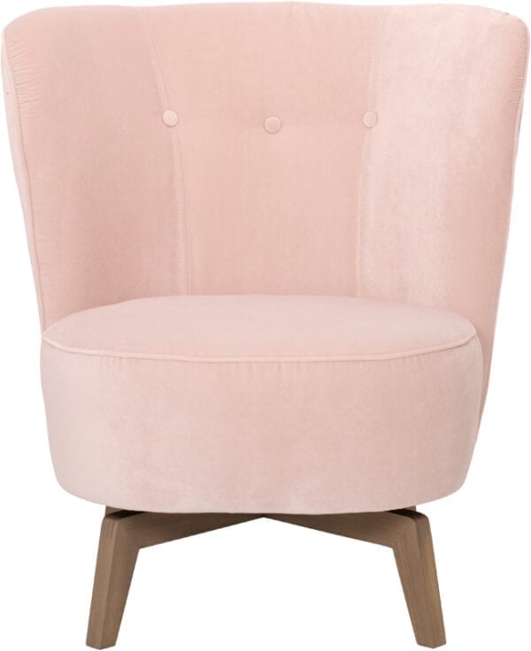 Carmen fauteuil Furninova - stof Celine soft pink