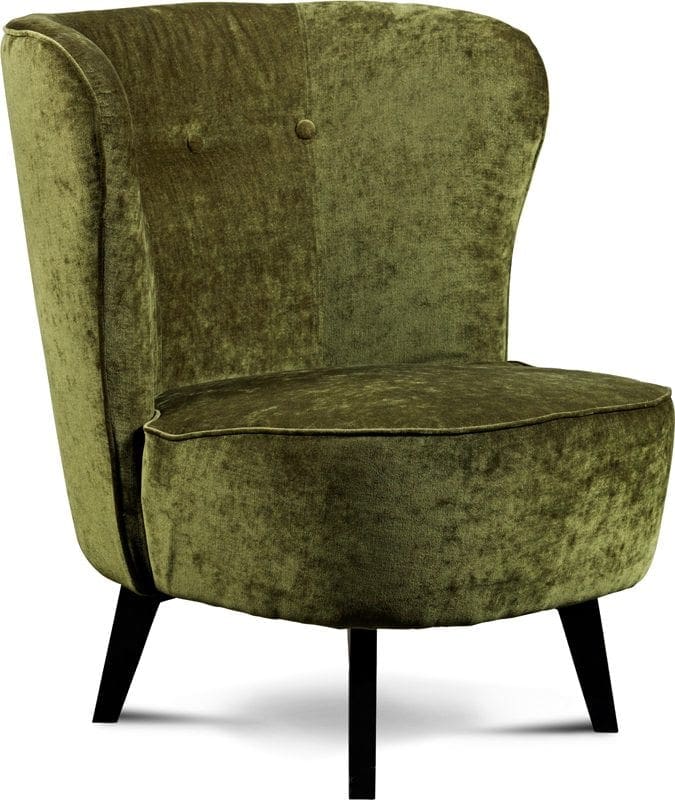 Fauteuil Daisy van Feelings, in zachte velours stof - Eleonora