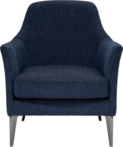 Dione fauteuil Furninova, modern design uit Zweden - stof Nova blue