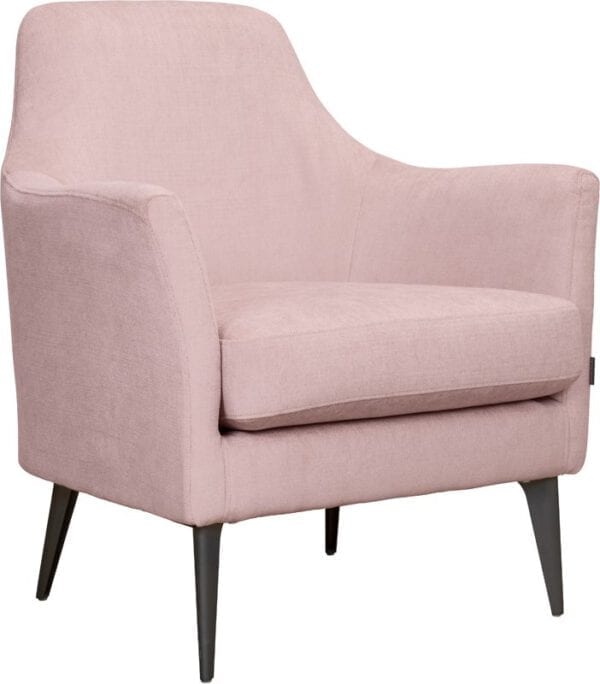 Dione fauteuil Furninova, in stof Evita soft pink