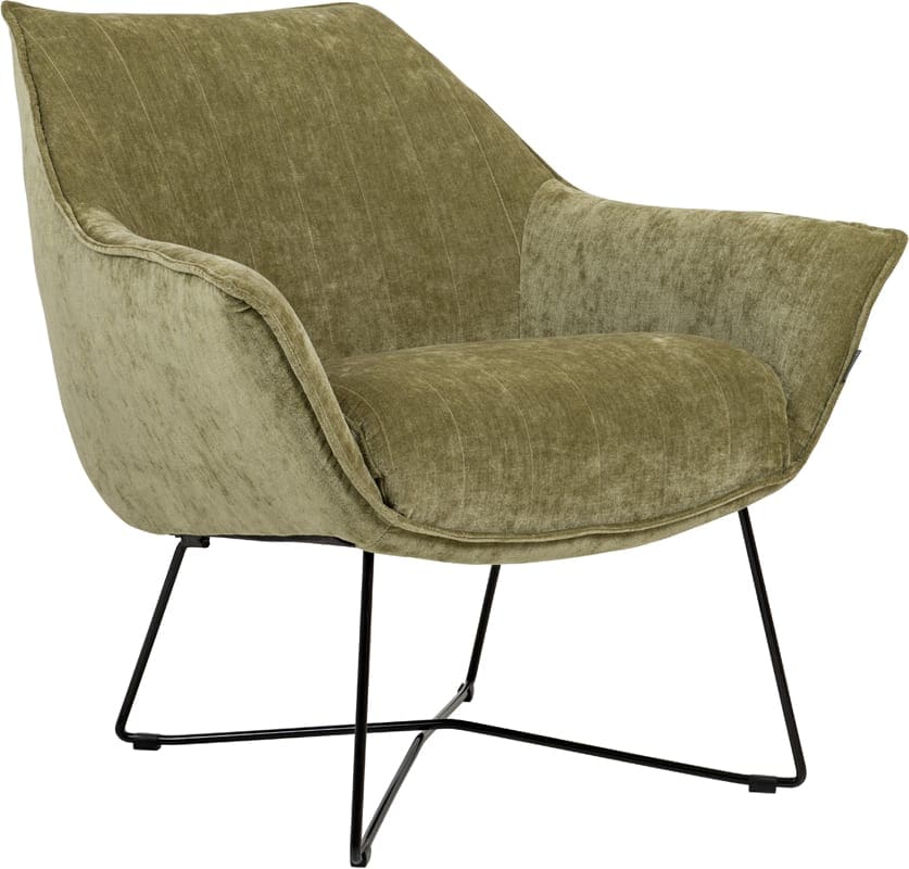Egon fauteuil Furninova - Nappa leder cement