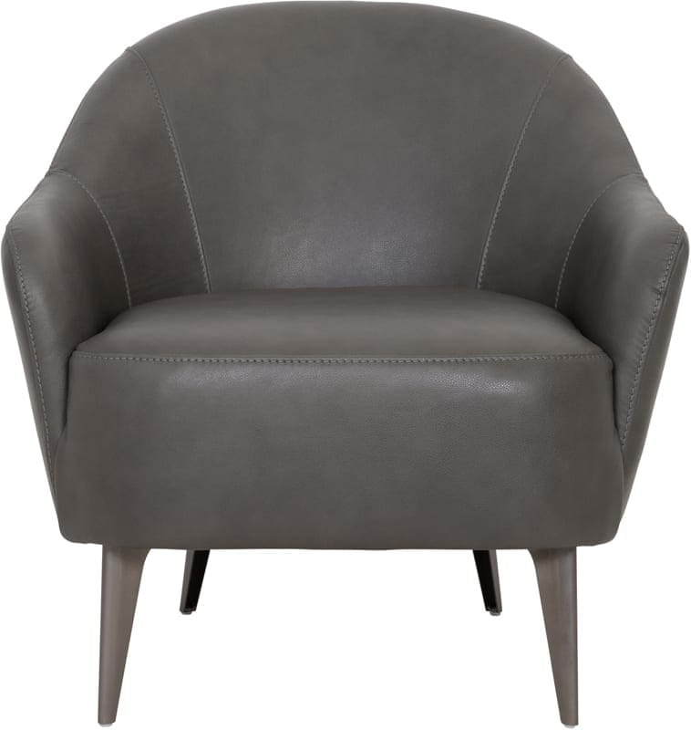 Paloma fauteuil uitgevoerd in leder Bolzano - Furninova