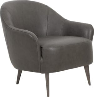 Paloma fauteuil uitgevoerd in leder Bolzano - Furninova