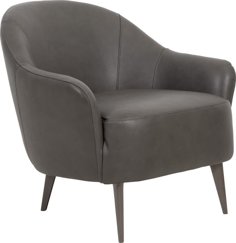Paloma fauteuil uitgevoerd in leder Bolzano - Furninova
