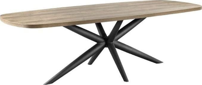 eettafel oltia rechthoek houtstructuur 220x100cm Eettafel IN.HOUSE Tafels Lowik Meubelen