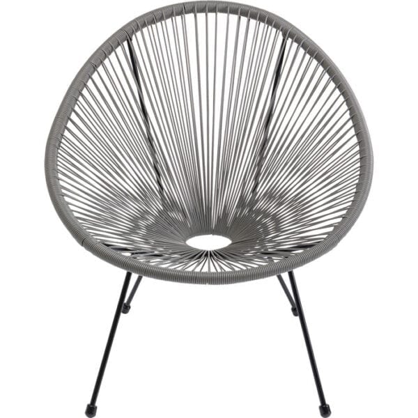 Kare Design Fauteuil Acapulco Grey fauteuil 85273 - Lowik Meubelen