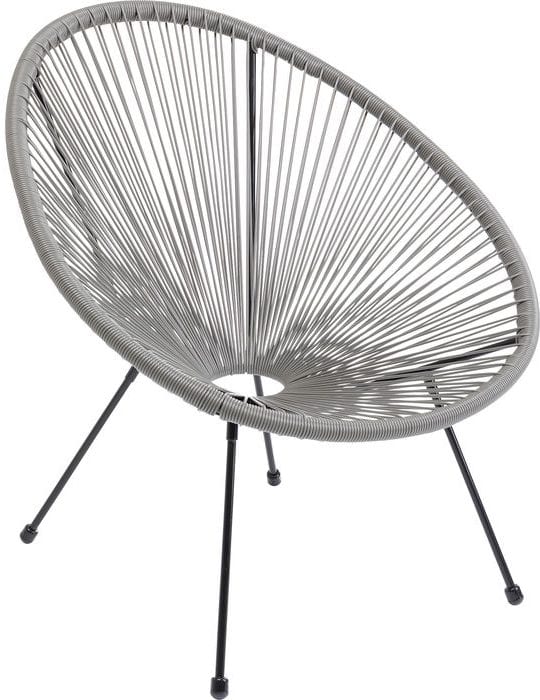 Kare Design Fauteuil Acapulco Grey fauteuil 85273 - Lowik Meubelen