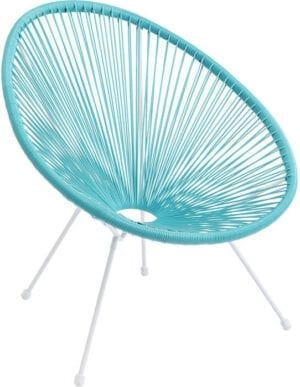 Kare Design Fauteuil Acapulco Turquoise fauteuil 85274 - Lowik Meubelen