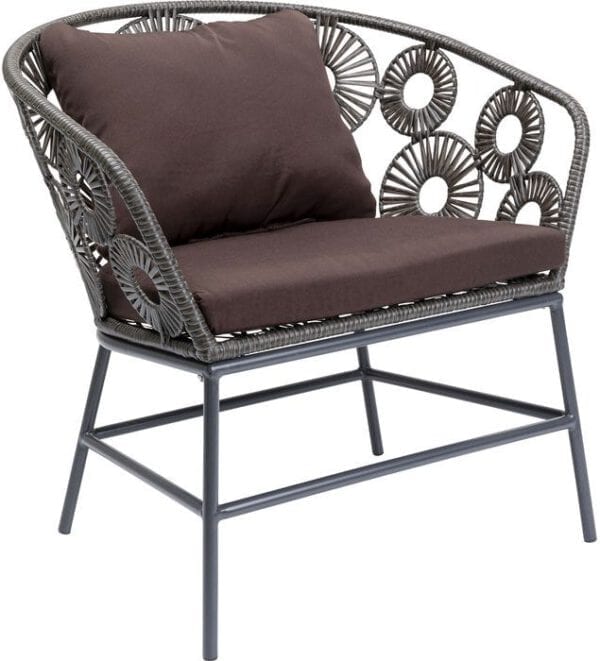 Kare Design Fauteuil Outdoor Ibiza Brown fauteuil 85482 - Lowik Meubelen