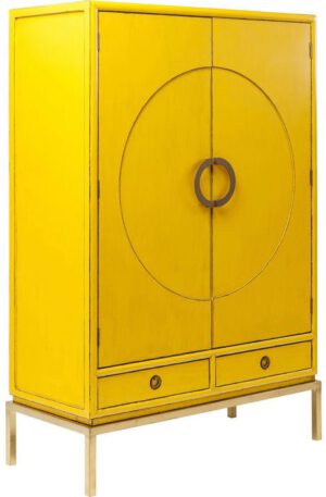 Kare Design Kledingkast Disk Yellow kledingkast 82772 - Lowik Meubelen