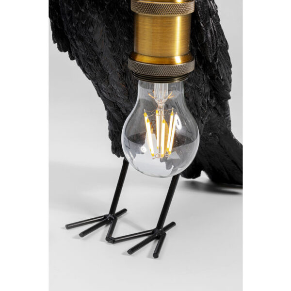 Kare Design Tafellamp Crow Mat Black tafellamp 52704 - Lowik Meubelen