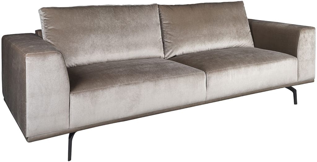 Play bank van Nix Design uitgevoerd als 2,5-zits in stof Velvet Genova