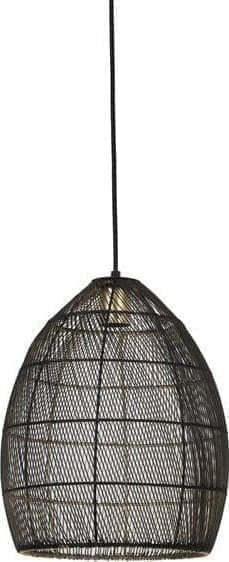 Hanglamp Marola zwart goud uit de verlichting Pronto Wonen Lowik Meubelen Uitgevoerd in zwart-goud.
