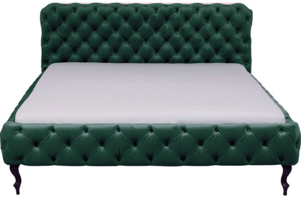 Kare Design Bed Desire Velvet Green 160x200cm bed 85669 - Lowik Meubelen
