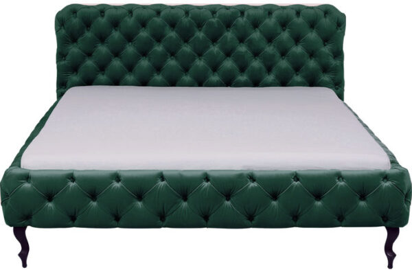Kare Design Bed Desire Velvet Green 180x200cm bed 85670 - Lowik Meubelen