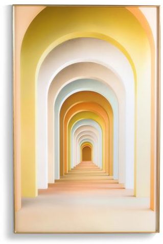 COCO maison Rainbow Arches print 90x140cm  Schilderij
