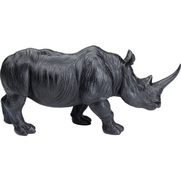 Kare Design Deco Beeld Walking Rhino Black deco 52823 - Lowik Meubelen