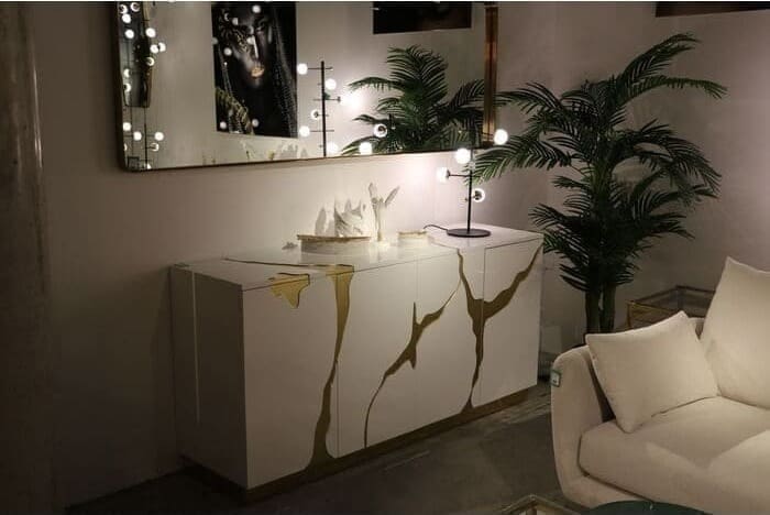 Kare Design Dressoir Cracked 165x80cm dressoir 85707 - Lowik Meubelen
