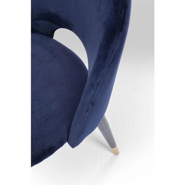Kare Design Eetstoel Iris Velvet Blue - (2/Set) eetstoel 80083 - Lowik Meubelen