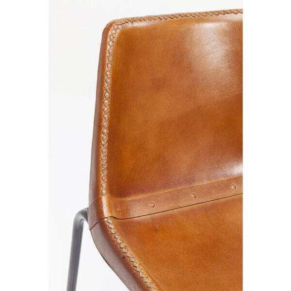 Kare Design Eetstoel Vintage Brown Leather eetstoel 77476 - Lowik Meubelen
