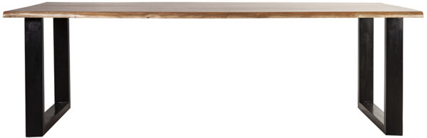 Eettafel Acacia - 160x90, uit de sfeervolle collectie van Eleonora. Eleonora staat voor trendy en origineel design met een industrieel, vintage en retro karakter. Deze prachtige eettafel is vervaardigd uit acacia hout & ijzer. Afmeting: (hxbxd) 76x160x90 cm.